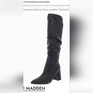 Steve madden collision black boots size 11
